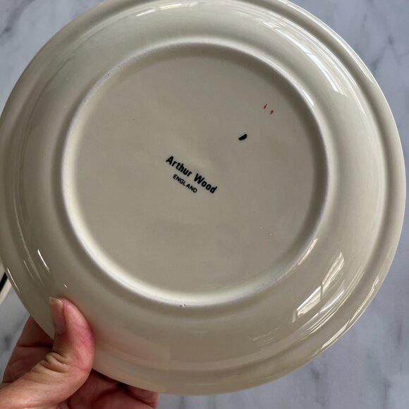 It's Tea Time!  Vintage Set of 2 Arthur Wood Roman Numeral Clock Face Plates - Picture 4 of 4